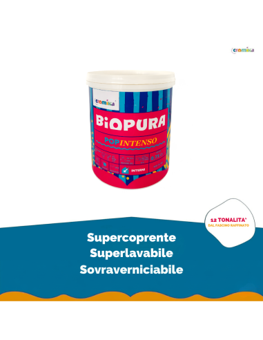 Pittura Murale Popintenso Super Lavabile Coprente Per Pareti E Decori Interni