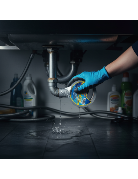 Nastro Stop Argento Rinforzato Multiuso Impermeabile 25 m x 50 mm