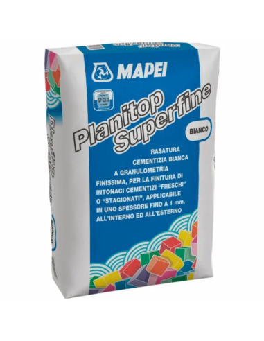 Planitop Superfine Rasatura Bianca Per Intonaci Freschi E Stagionati 20 Kg - Mapei
