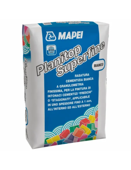 Planitop Superfine Rasatura Bianca Per Intonaci Freschi E Stagionati 20 Kg - Mapei