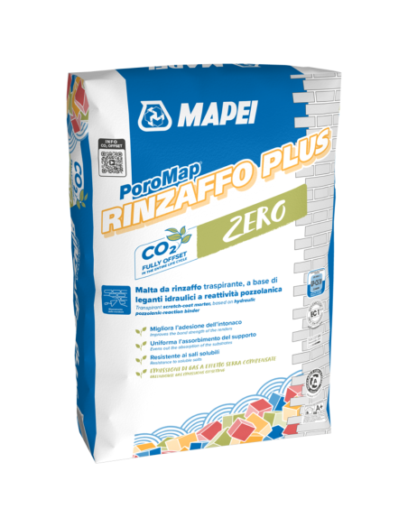 Poromap Rinzaffo Plus Malta Traspirante Resistente Ai Sali 25 Kg