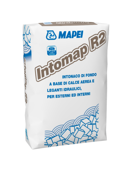 Intonaco Di Fondo Calce Mapei Intomap R2 Per Murature 25 Kg