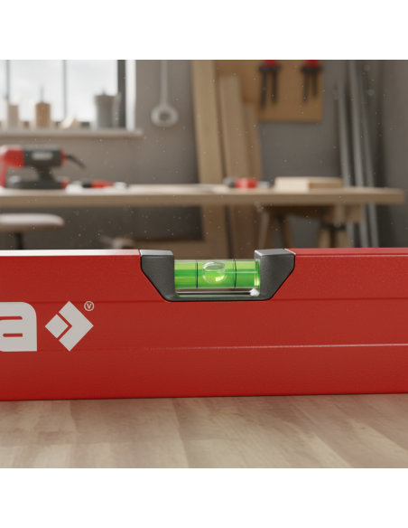 BIG X Livella In Alluminio A Bolla D'Aria Tubolare Rossa