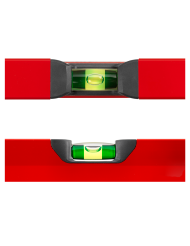 BIG X Livella In Alluminio A Bolla D'Aria Tubolare Rossa