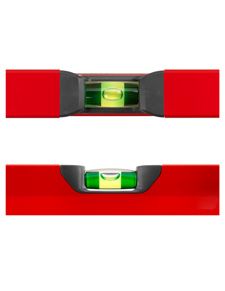 BIG X Livella In Alluminio A Bolla D'Aria Tubolare Rossa