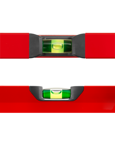 BIG X 3 Livella In Alluminio A Bolla D'Aria Tubolare Rossa 