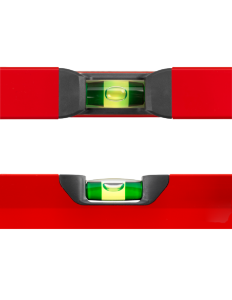 BIG X 3 Livella In Alluminio A Bolla D'Aria Tubolare Rossa 