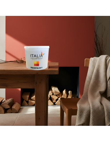 Idropittura Acrilica Redpaint Per Caminetti Resistente E Superlavabile Italia ColorPaint - foto 5