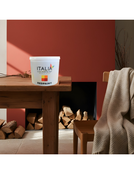 Idropittura Acrilica Redpaint Per Caminetti Resistente E Superlavabile Italia ColorPaint - foto 5