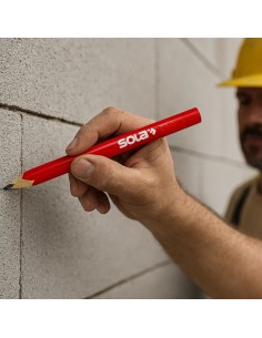 Matita Carpentiere ZB 24 HB Rossa Tratto Netto Preciso Cantiere 2