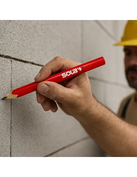 Matita Carpentiere ZB 24 HB Rossa Tratto Netto Preciso Cantiere