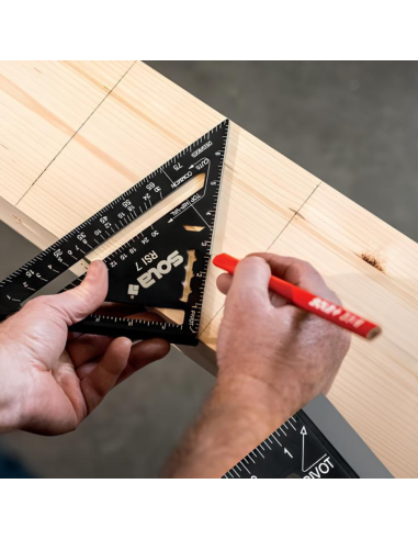 Matita Carpentiere ZB 24 HB Rossa Tratto Netto Preciso Cantiere