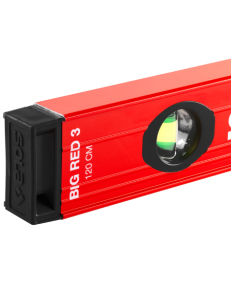 BIG RED 3 Livella In Alluminio 120 Cm Colore Rosso