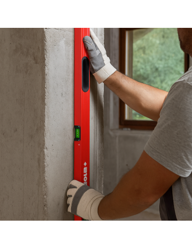 BIG RED 3 Livella In Alluminio 120 Cm Colore Rosso