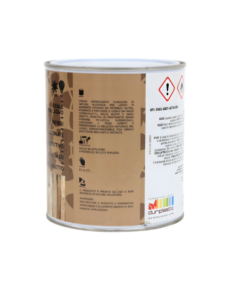 Fondo Funghicida Alchidico Per Legno Interno Ed Esterno