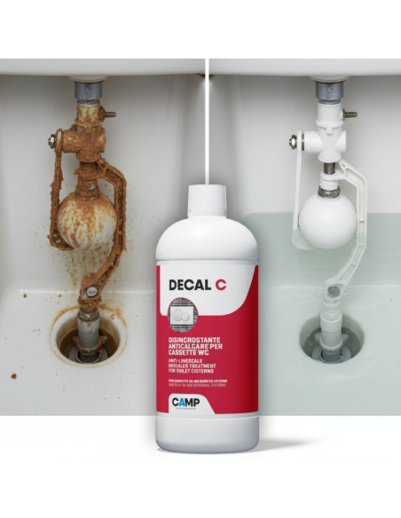 Kit 3 Pezzi Decal C Trattamento Disincrostante Anticalcare Per Wc 1 Litro