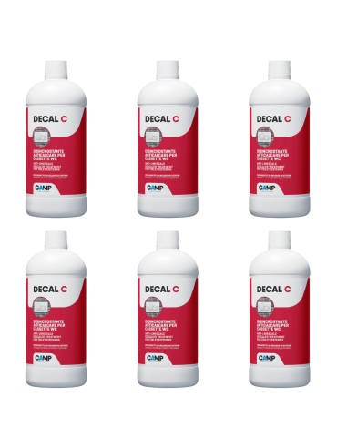 Kit 6 Pezzi Decal C Trattamento Disincrostante Anticalcare Per Wc 1 Litro