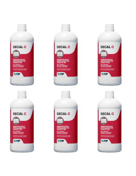 Kit 6 Pezzi Decal C Trattamento Disincrostante Anticalcare Per Wc 1 Litro
