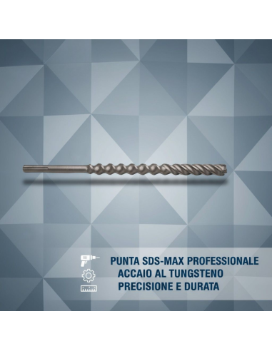 Punta Attacco Sds-Max Per Forare Calcestruzzo E Muratura