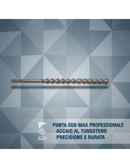 Punta Attacco Sds-Max Per Forare Calcestruzzo E Muratura
