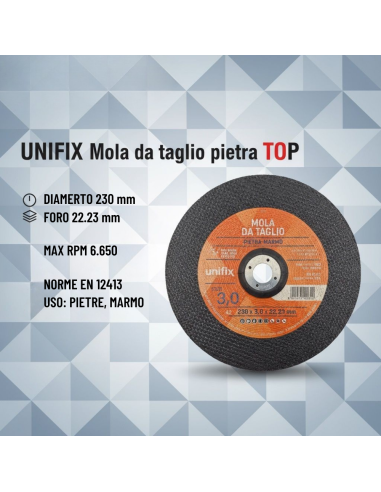 Mola Da Taglio Top Per Pietra E Marmo Ø 230 x 3,0 x 22 mm