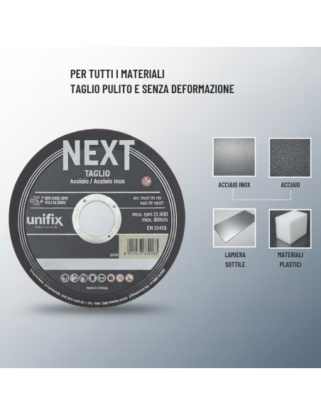 Mola Da Taglio Next Per Acciaio Materiali Plastici Lamiere Sottili