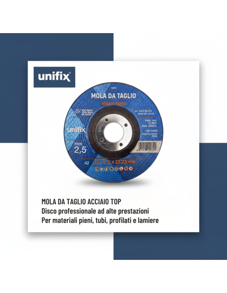 Disco Da Taglio Top Per Materiali Pieni Acciaio Ferro Tubi e Profilati 