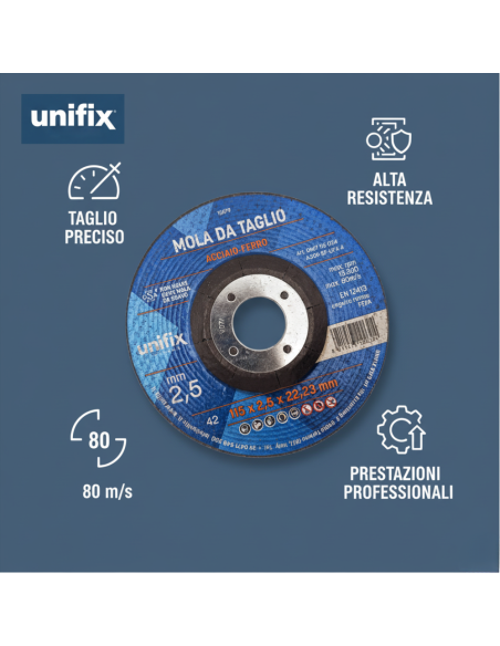 Disco Da Taglio Top Per Materiali Pieni Acciaio Ferro Tubi e Profilati 