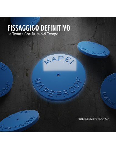 Rondelle Fissaggio per Membrane Bentonitiche Mapeproof CD 500 Pezzi