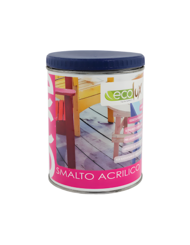 Ecolux Smalto Satinato Acrilico Ecologico Per Legno E Metallo - DURIPLASTIC
