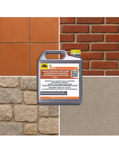 SATIN Cera Protettiva Satinata Per Pavimenti In Pietra E Cotto 5 Litri