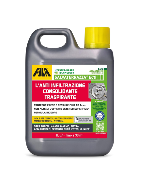 SALVATERRAZZA Eco Protettivo Anti Infiltrazione Traspirante Consolidante