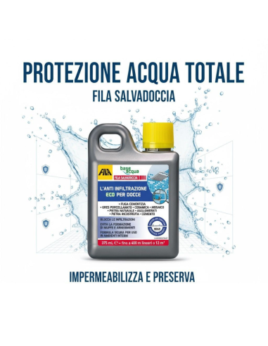 SALVADOCCIA Protettivo Anti Infiltrazione Per Doccia E Superfici Varie 375 Ml