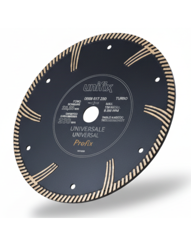 Disco Diamantato Turbo Universale Per Tagli Su Cemento E Granito