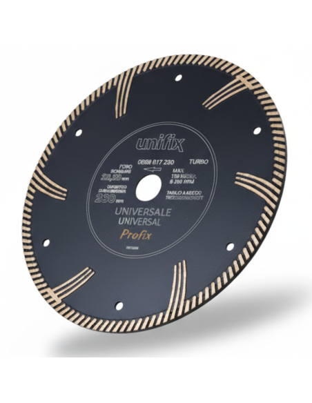 Disco Diamantato Turbo Universale Per Tagli Su Cemento E Granito