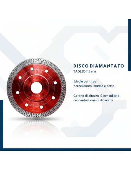 Disco Diamantato Per Gres E Clinker 115 Mm Di Alta Qualità