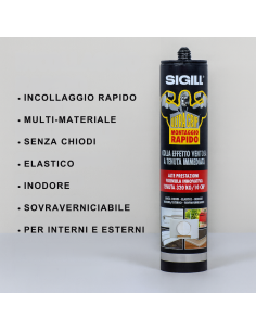 ULTRA GRIP Colla Di Montaggio Elastica Senza Chiodi 290 ml