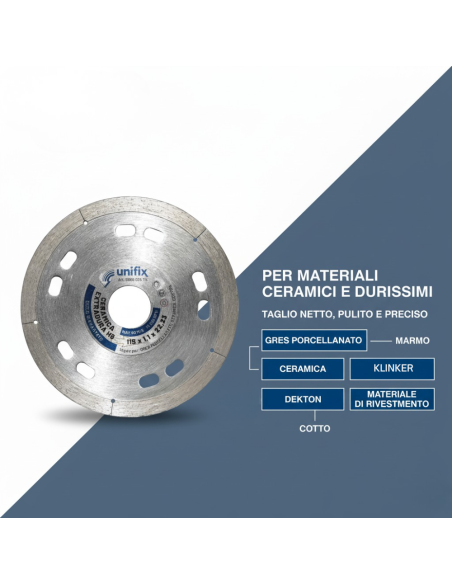 Diamant Ceramica Extradura Per Piastrelle Ceramiche E Materiali Speciali Ø 115 mm Spessore 1,1 cm
