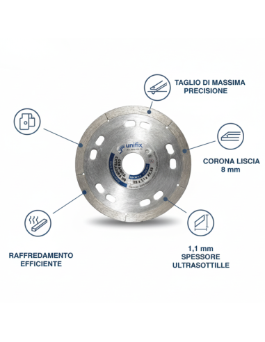 Diamant Ceramica Extradura Per Piastrelle Ceramiche E Materiali Speciali Ø 115 mm Spessore 1,1 cm