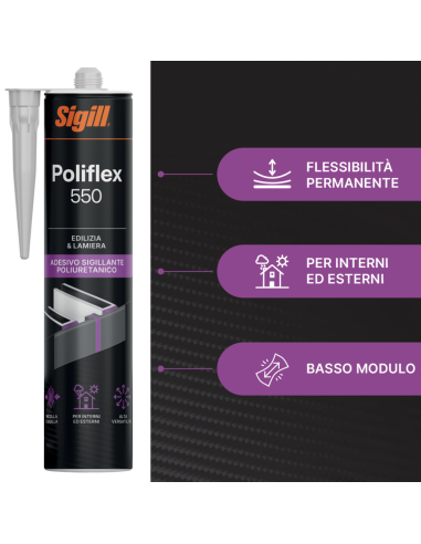Sigillante Elastico Poliflex 550 Professionale Da 310 Ml