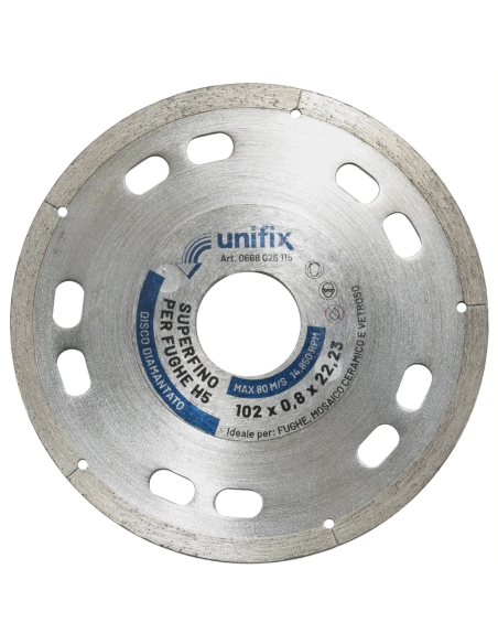 Diamant Superfino Per Fughe E Mosaico Ceramico Di Alta Precisione Ø 102 x 22,2 x 0,8  mm