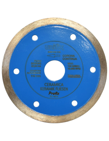 Disco Diamantato Ceramica Per Taglio Preciso Di Piastrelle Ø 115 x 1.6 mm