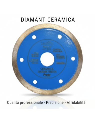 Disco Diamantato Ceramica Per Taglio Preciso Di Piastrelle Ø 115 x 1.6 mm