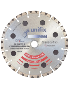 Disco Diamantato X-Term Laser Per Taglio Materiali Duri Ø 230 h 10 x 2,5 mm 