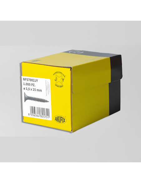 Viti Autofilettanti Doppia Punta Per Cartongesso Top Quality Ø 3,5x25 mm 1000 pz