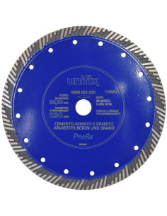 Disco Diamantato Turbo Per Taglio Granito E Cemento Armato Ø 230 x 2,6 mm