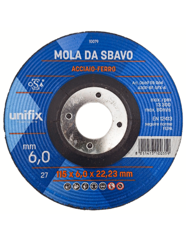 Mole Da Sbavo In Acciaio Professionale Per Lavorazioni Di Precisione Ø115 x 6,0 x 22 mm