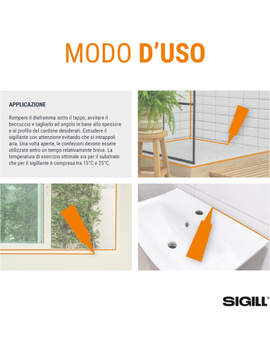 Silicone Sigillante Monocomponente Per Costruzioni 60 Ml