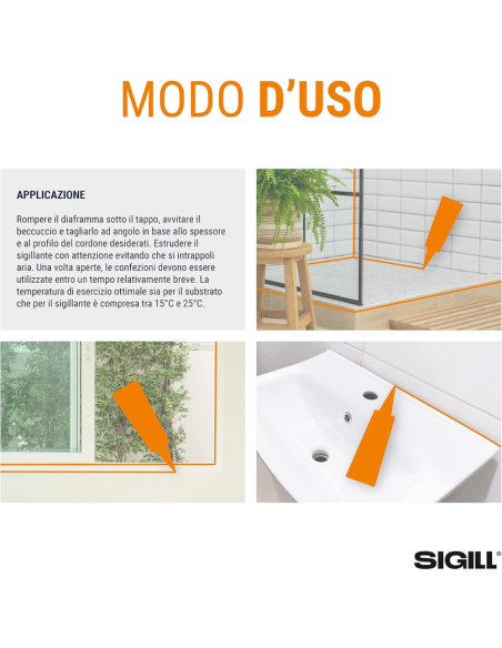 Silicone Sigillante Monocomponente Per Costruzioni 60 Ml