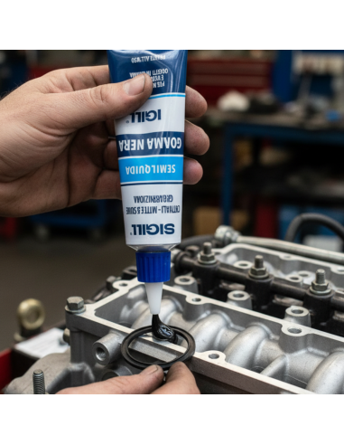 Gomma Nera Semiliquida Per Riparazioni E Ricostruzioni Professionali 60 ml